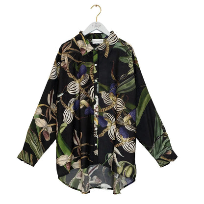Orchid Black Oversized Shirt