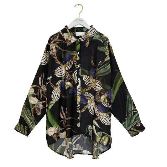 Orchid Black Oversized Shirt