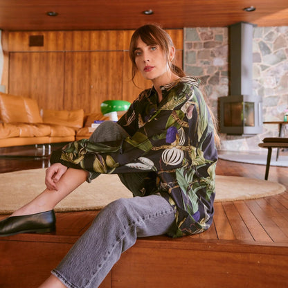 Orchid Black Oversized Shirt