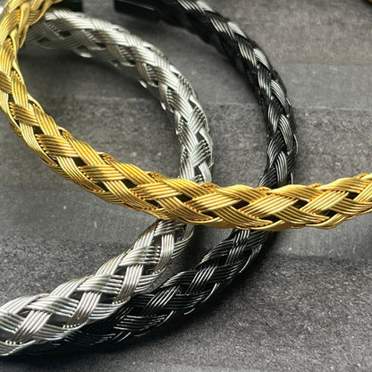 Sons Limited - Paris Plait Cuff Bracelet - Silver