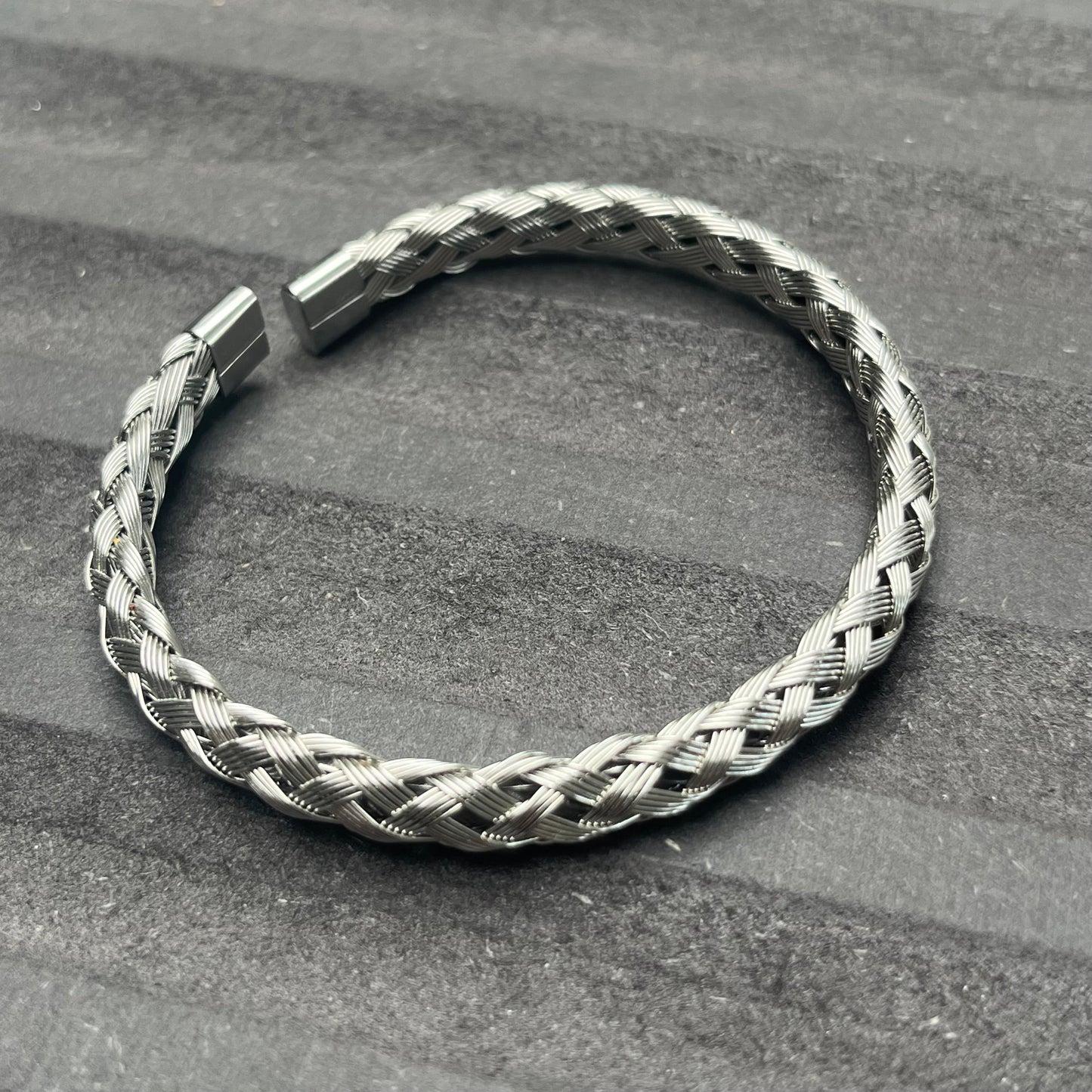 Sons Limited - Paris Plait Cuff Bracelet - Silver
