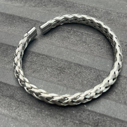 Sons Limited - Paris Plait Cuff Bracelet - Silver