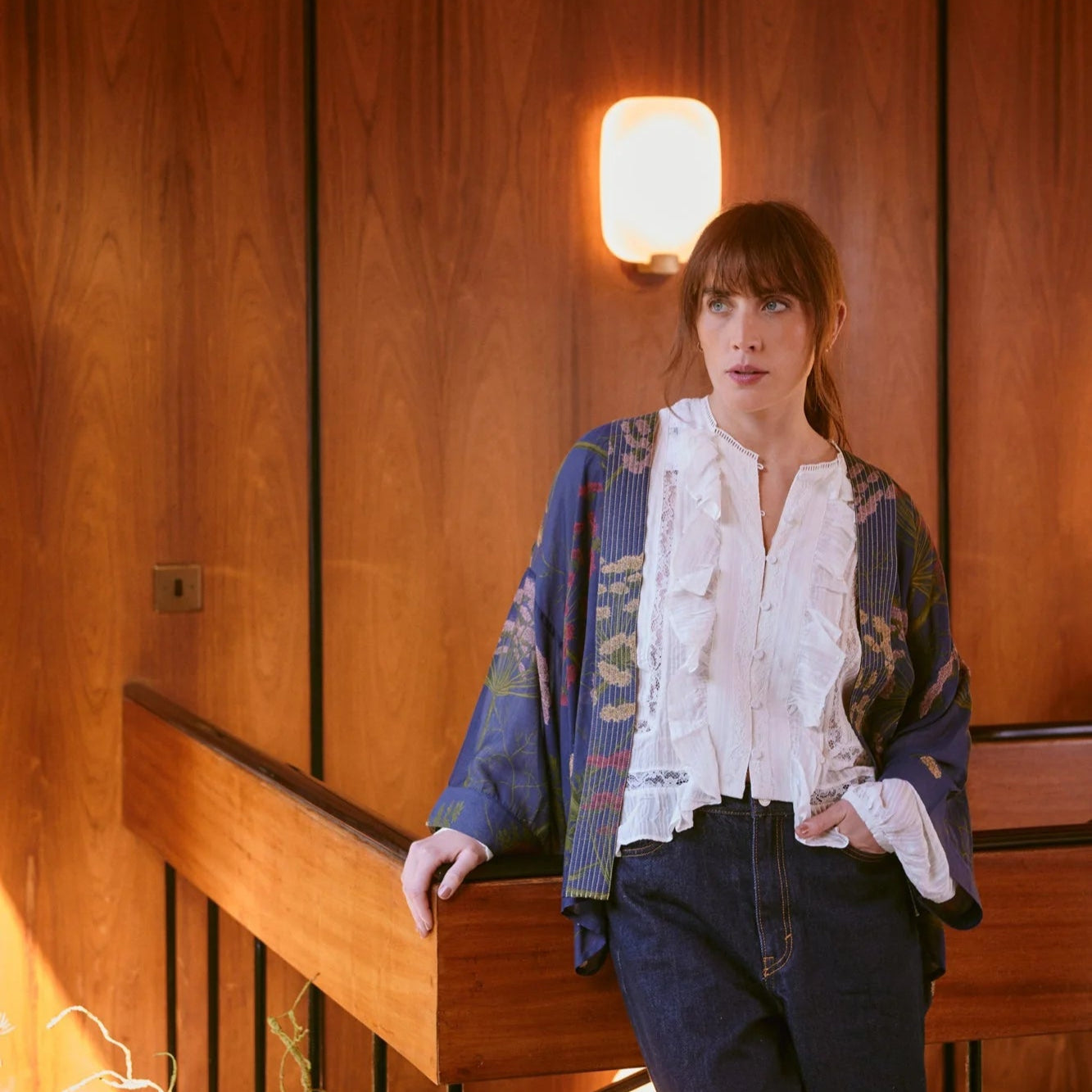 Parsley Seed Navy Kimono