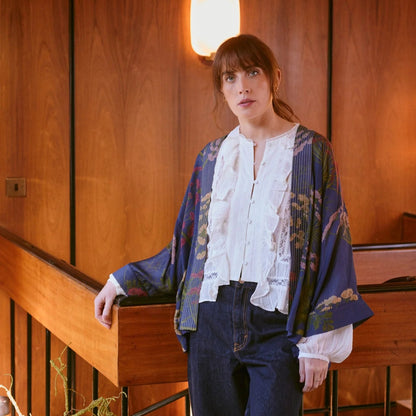Parsley Seed Navy Kimono