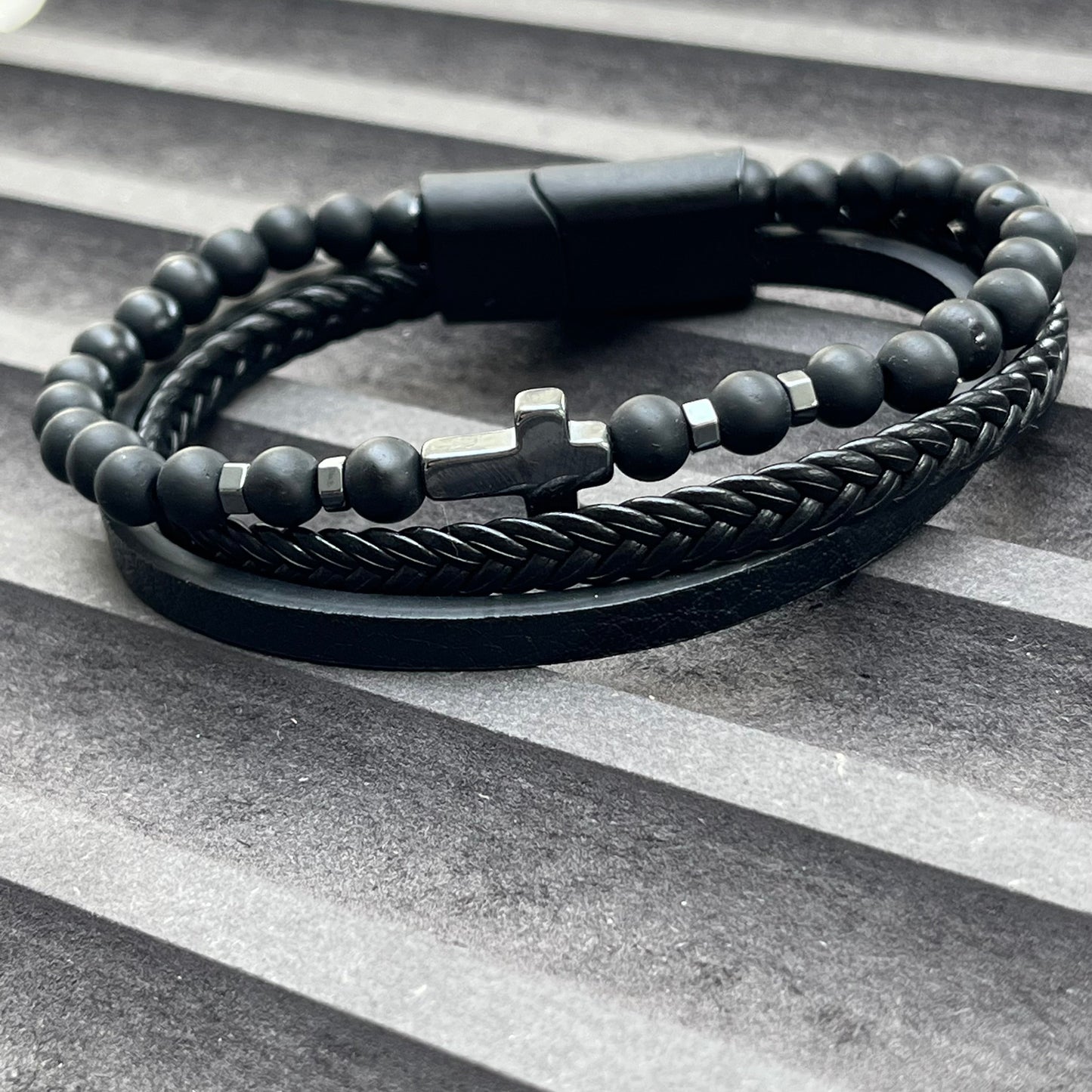 Sons Limited - Rome Triple Bracelet - Frosted