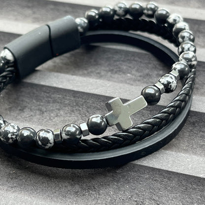 Sons Limited - Rome Triple Bracelet - Snow