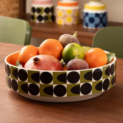 Orla Kiely - Spot Square Oval Fruit Dish