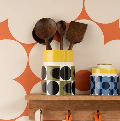 Orla Kiely - Spot Square Oval Utensil Pot
