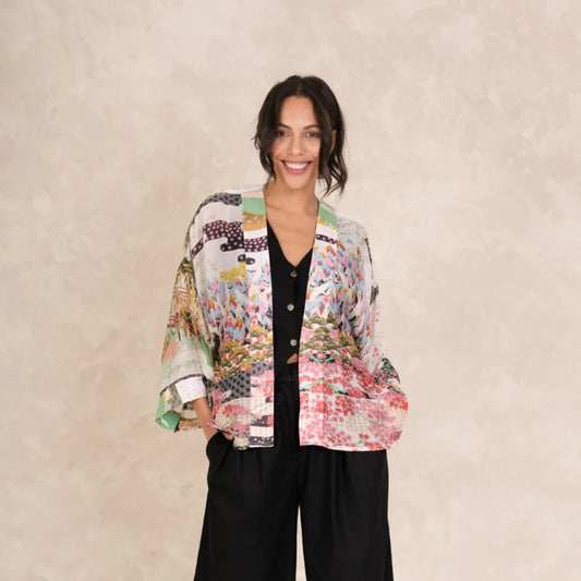 Spring White Kimono