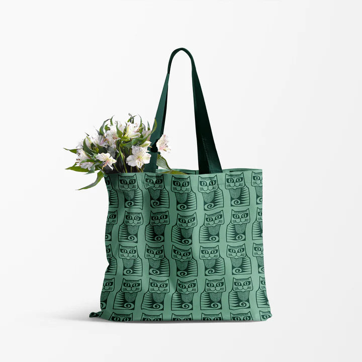 Cotton Tote Bag - Hornsea Cat-black flamingo store