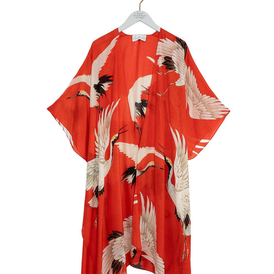 One Hundred Stars - Stork Scarlet Throwover