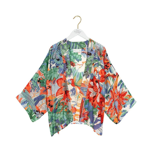 One Hundred Stars - Tropical Blue Kimono