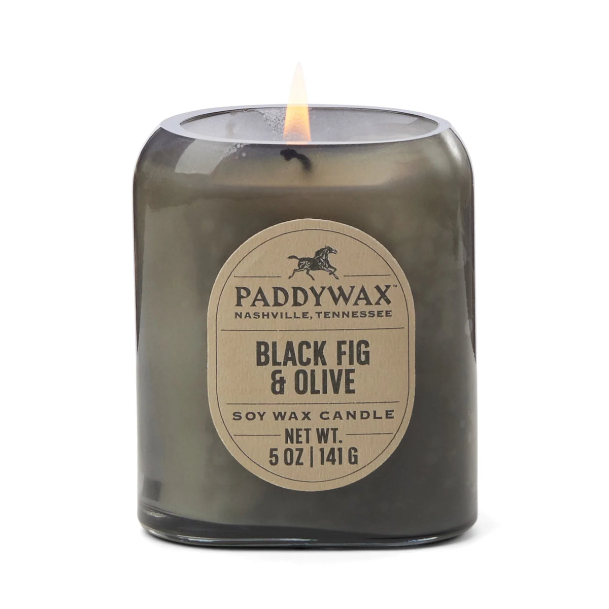 Paddywax - Vista 142g Glass Candle - Black - Black Fig & Olive