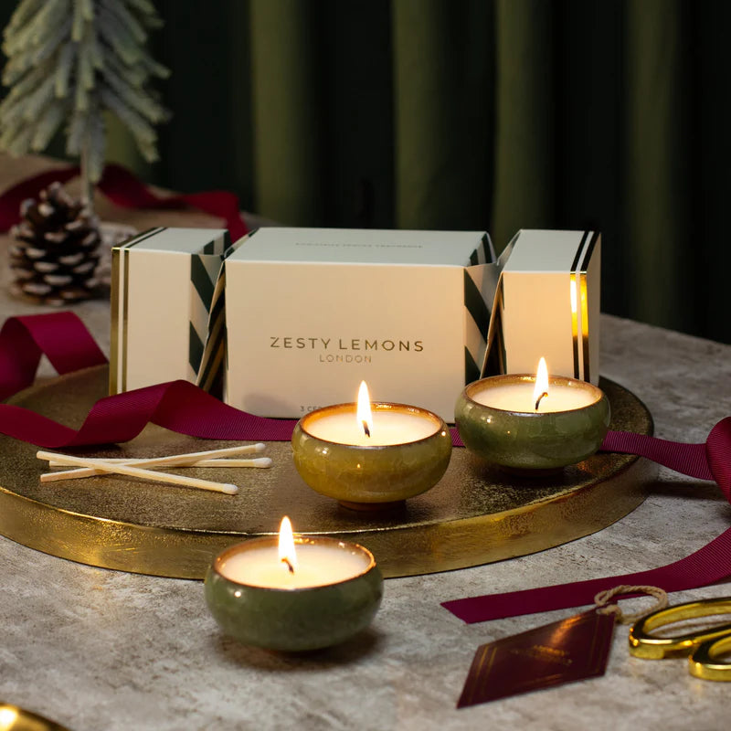 Zesty Lemons - Tea Light Christmas Cracker - Cypress & Fig