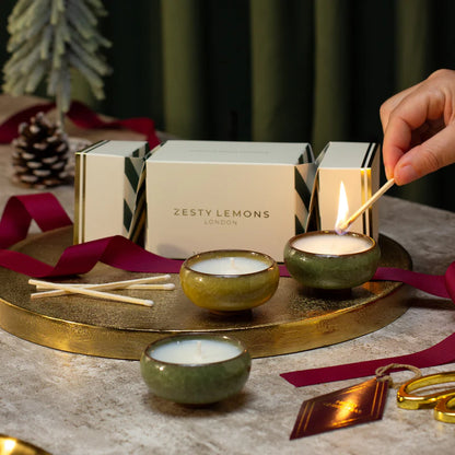 Zesty Lemons - Tea Light Christmas Cracker - Cypress & Fig