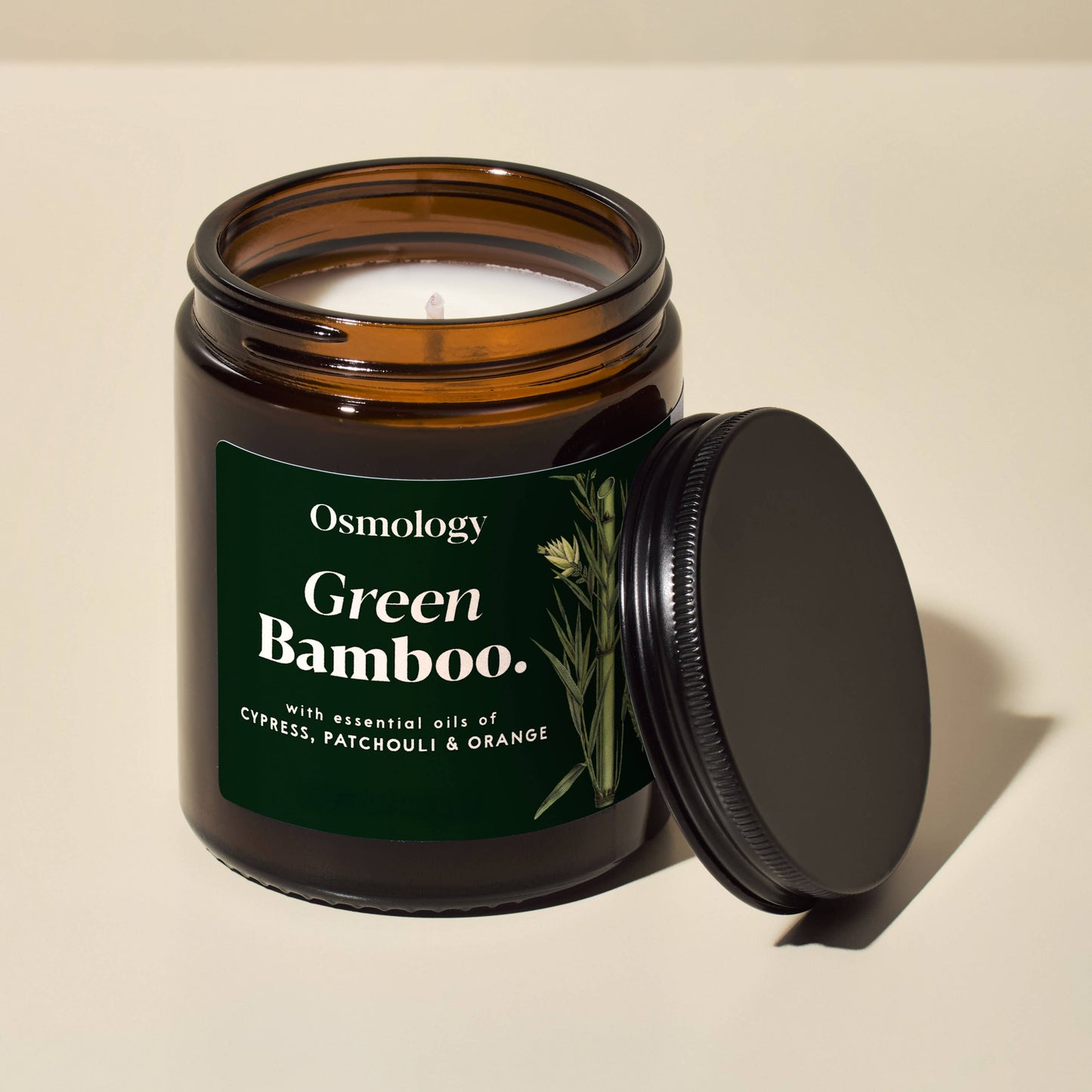 Green Bamboo Scented Jar Candle