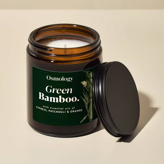 Green Bamboo Scented Jar Candle