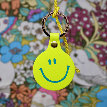 Feeling Lush Smilie Key Fob: Yellow