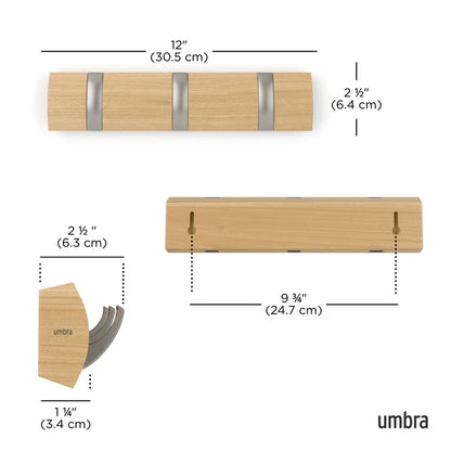Flip 3 Wall Hook - Natural