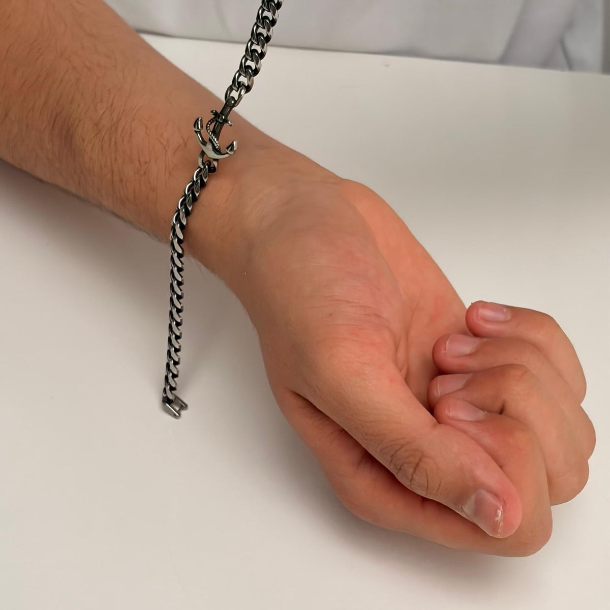 Solid Stainless Steel Anchor Bracelet