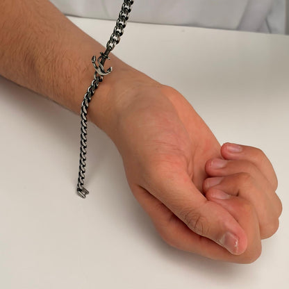 Solid Stainless Steel Anchor Bracelet