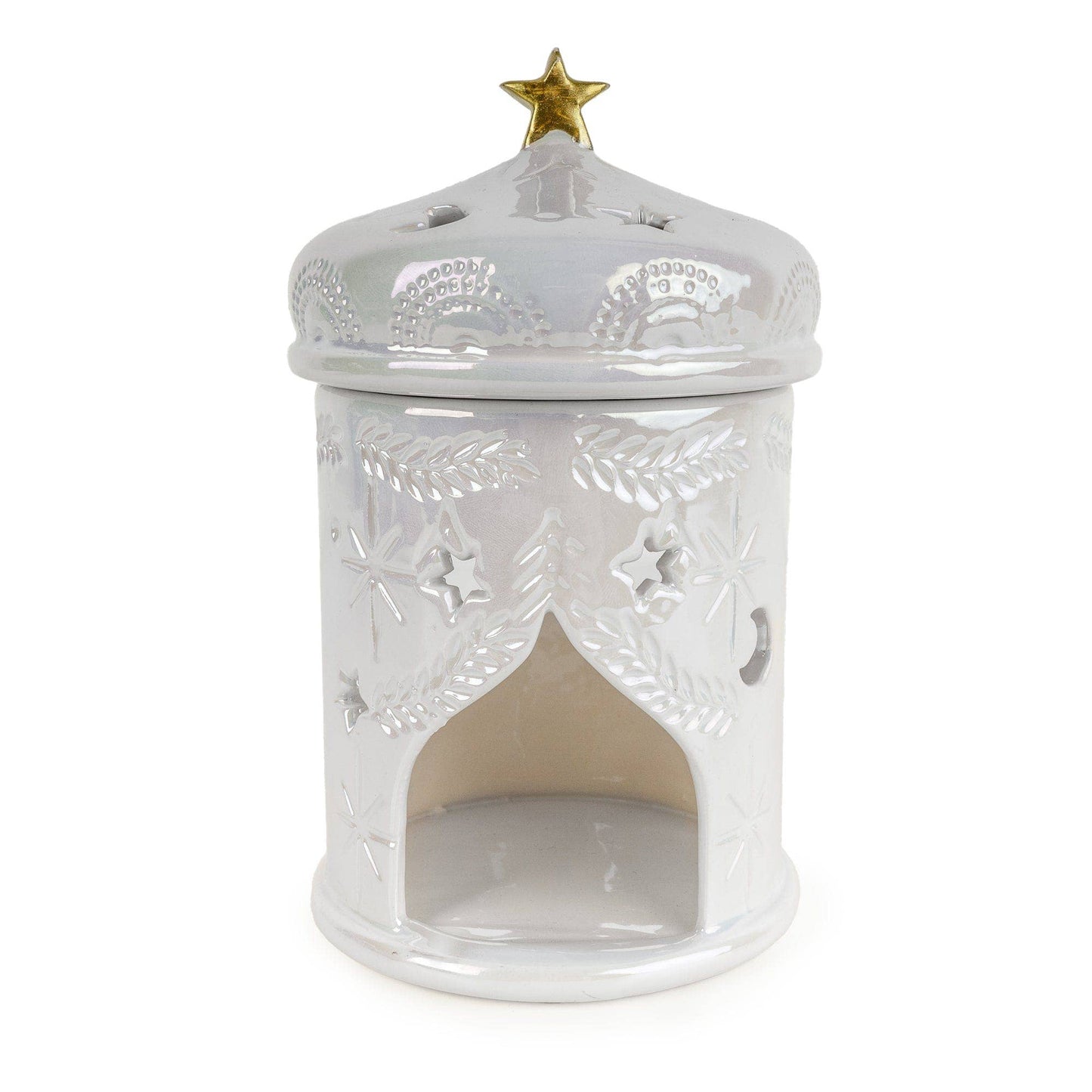 Indian Temple Wax Melt Burner - White