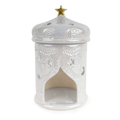 Indian Temple Wax Melt Burner - White