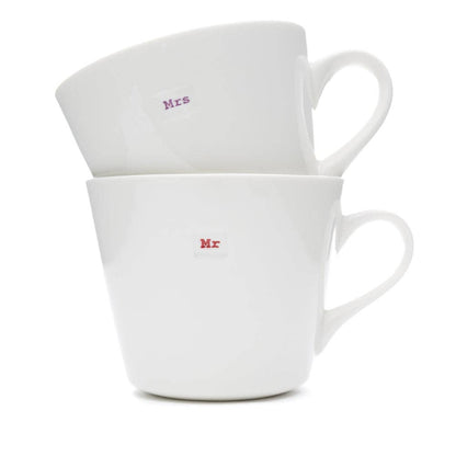 Keith Brymer Jones Mug Pair 350ml - Mr (red) & Mrs (lilac)