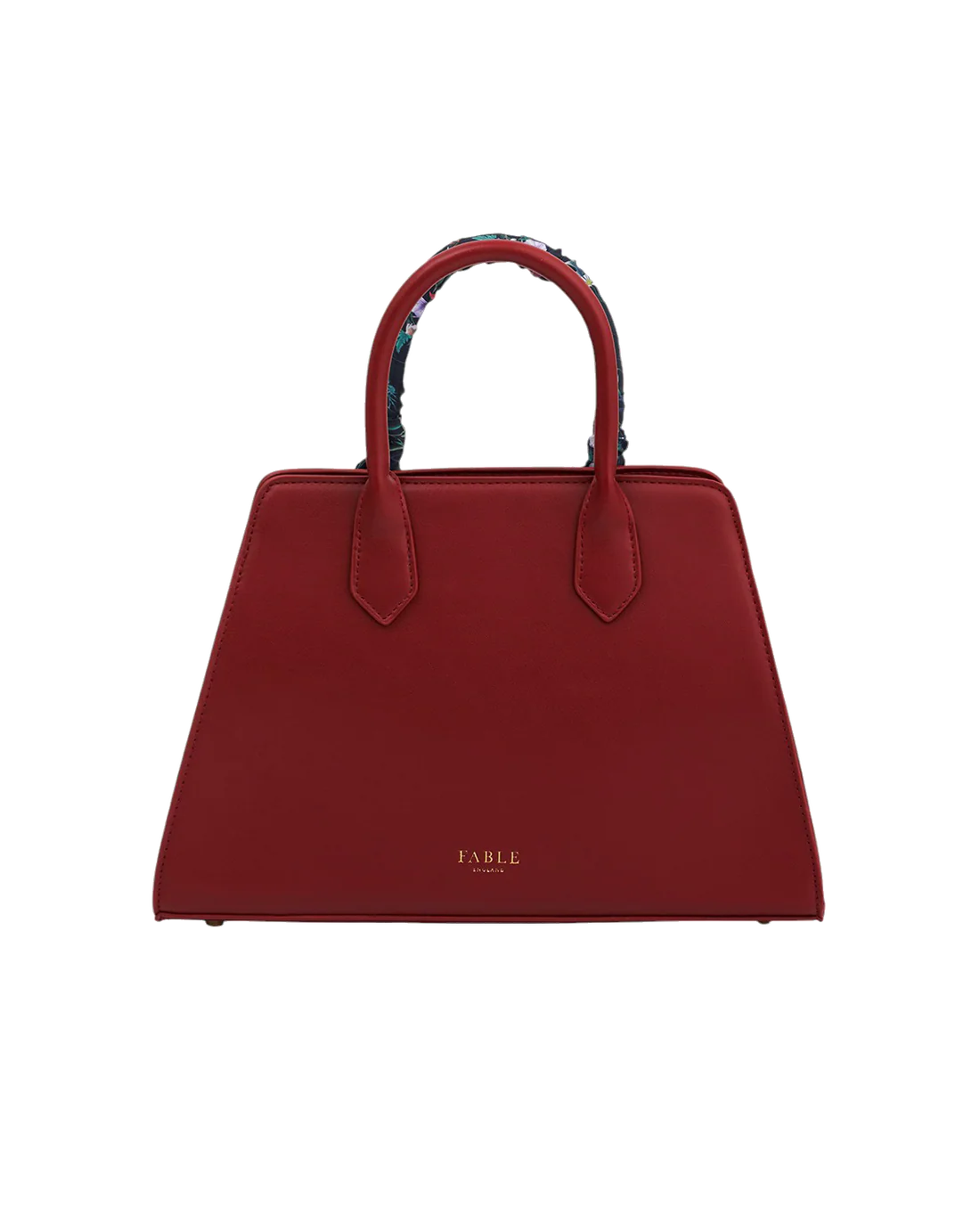 Fable England - Burgundy Large Structured Tote