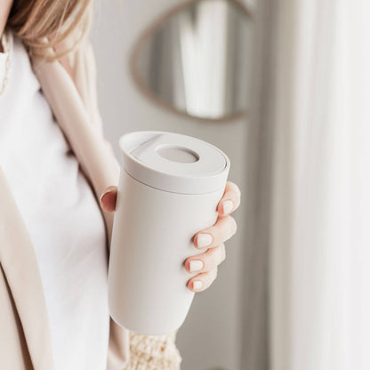 Stainless Steel Leakproof Insulated Travel Coffee Cup: Green