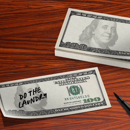($100) Cash Sticky Notes