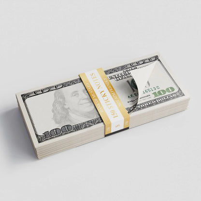 ($100) Cash Sticky Notes