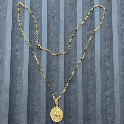 Sons Limited - Compass Necklace - Gold