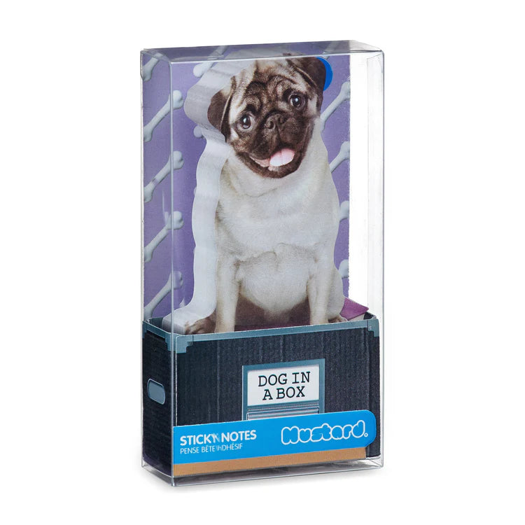 Dog In A Box Sticky Notes