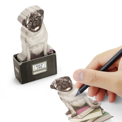 Dog In A Box Sticky Notes