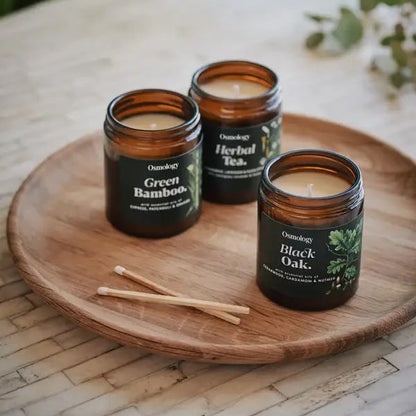 Green Bamboo Scented Jar Candle