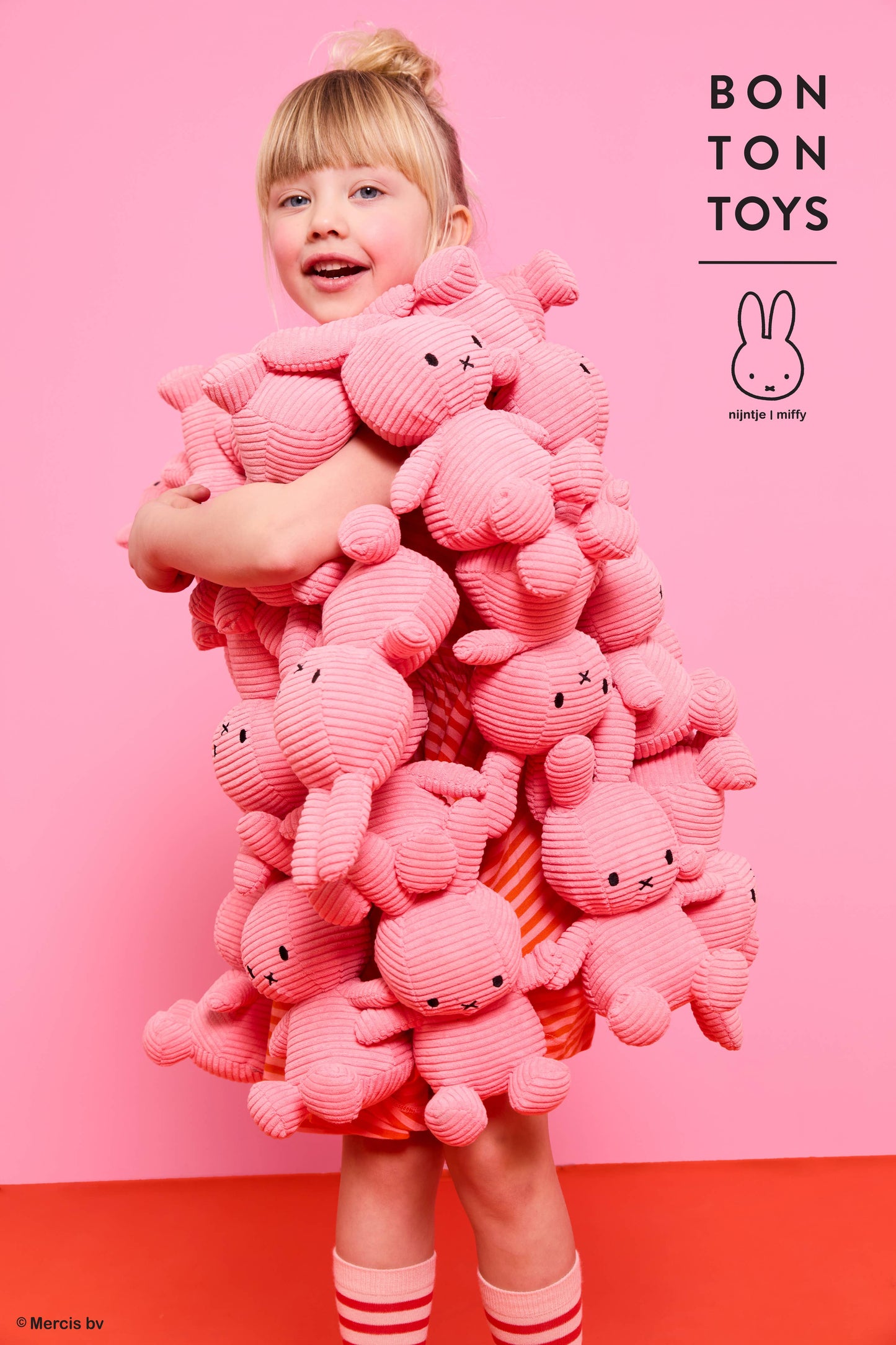 Miffy Corduroy ECO Bubblegum Pink 23cm
