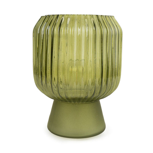 Ridged LED Touch Lamp - Green