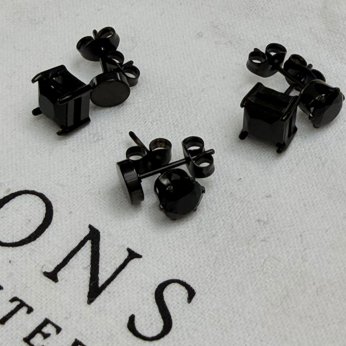 Sons Limited - Black Zircon Studs - Mixed Pairs