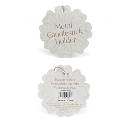 Enamel heart-shaped candle holder - Vibrant pink