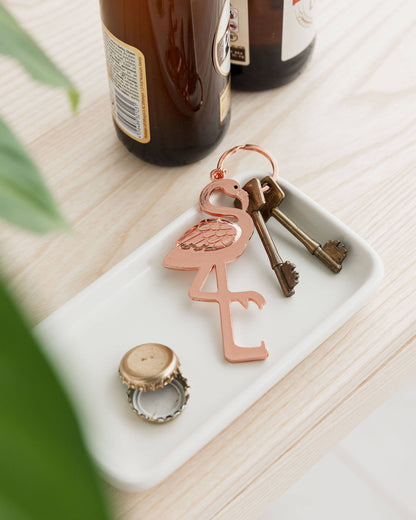Flamingo Keyring Bottle Opener