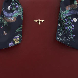 Fable England - Burgundy Large Structured Tote