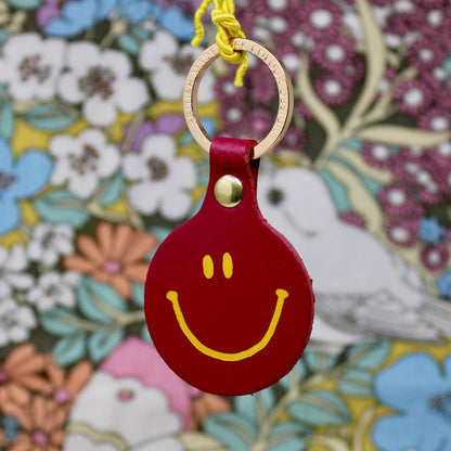 Feeling Lush Smilie Key Fob: Yellow
