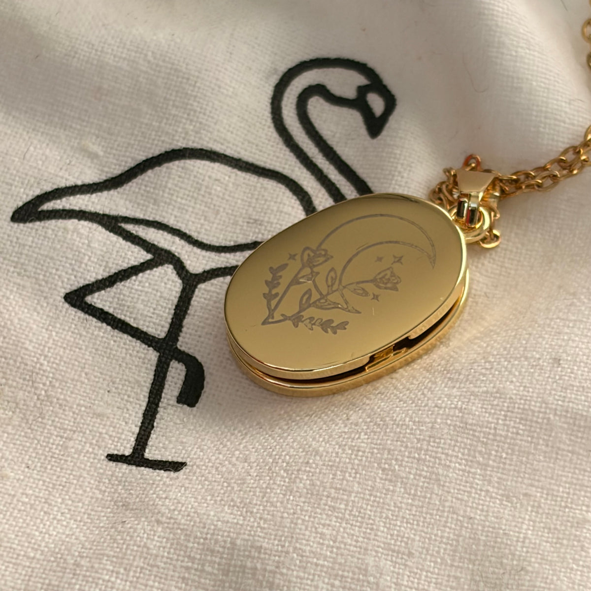 Black Flamingo - Flora Locket