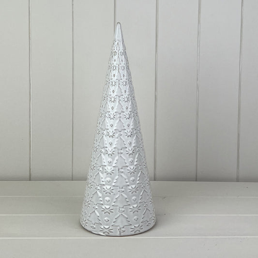 Glazed Ceramic Tree Ornament - 3 sizes