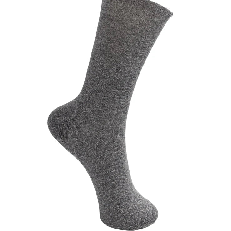 Gray sock on a white background