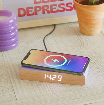 Rise Alarm Clock/Charger in Purple