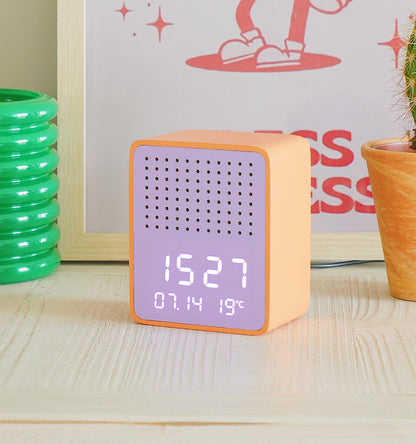 Alarm Clock/Bluetooth Speaker Purple