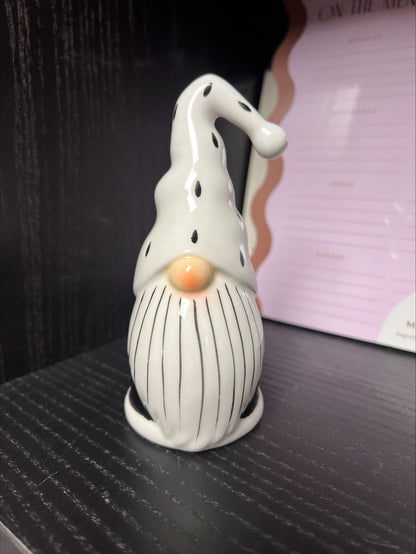 Ceramic Gonk Santa's - Black & White - 3 sizes