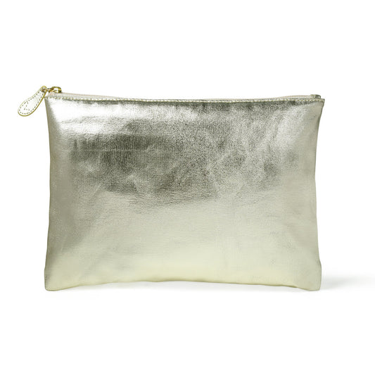 bell&fox - Lily Pouch in Silver Foil Canvas